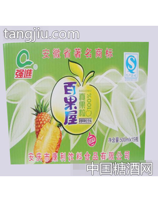 强进500ml菠萝果粒箱装