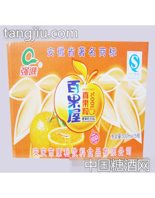 强进500ml橙果粒箱装