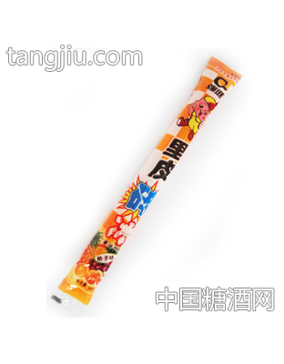 强进果皮碎桔子味棒棒冰