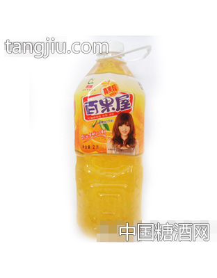 强进百果屋橙果粒饮料2L
