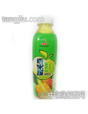 强进百果屋菠萝果粒饮料500ml