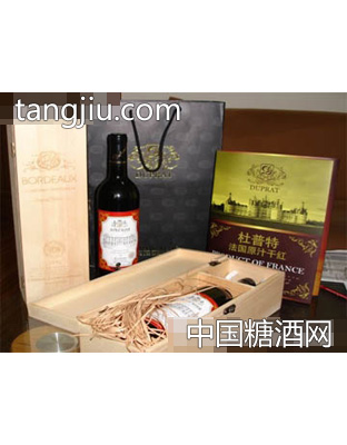 DM01杜普特长用瓶木盒干红葡萄酒
