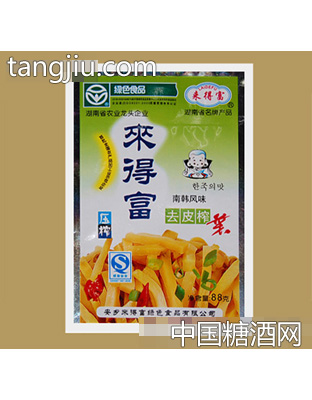 来得富88克去皮榨菜丝