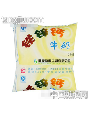 快鹿铁锌钙牛奶