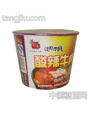 过桥米线酸辣牛肉桶装
