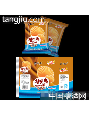 乐翻天烤贝壳膨化食品
