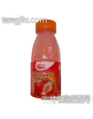快乐王子草莓汁果粒饮料300ml