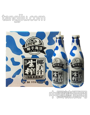 椰子海洋生榨椰子汁箱1.25kg×6瓶