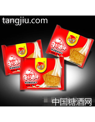 快乐客牛奶香伴特浓鲜奶饼干