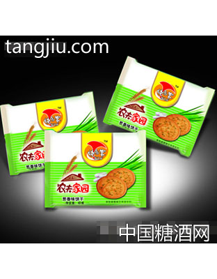 快乐客农夫家园葱香味饼干