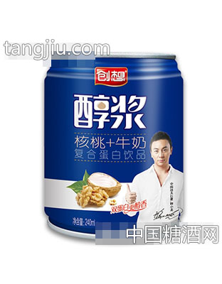创想醇浆核桃+牛奶复合蛋白饮品240ml