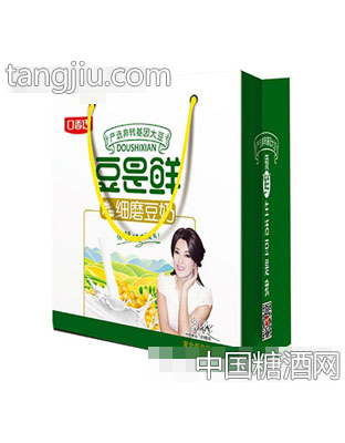 豆是鲜豆奶手提