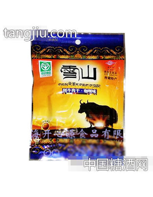 雪山耗牛肉干咖喱味45g