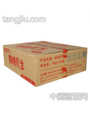 辣贝尔麻辣花生70克箱装