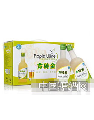 方砖金发酵型青苹果酒