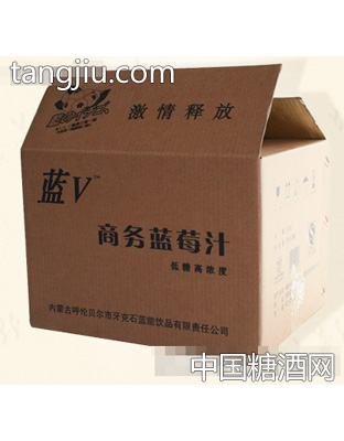 蓝V牛皮纸箱子