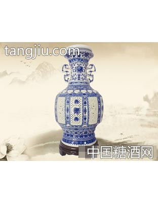 蓝之缘酒瓷王镂空