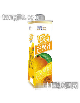蓝熊嘟嘟芒果汁果汁饮料1l