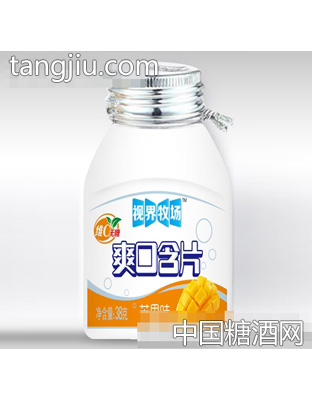 视界牧场维c无糖爽口含片芒果味38克