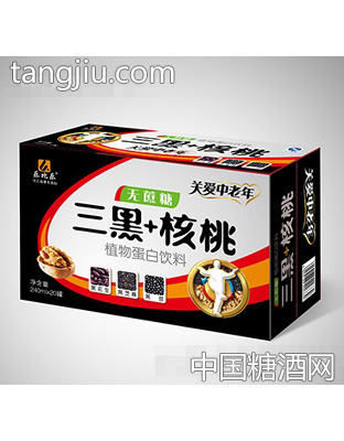 乐比乐无蔗糖三黑+核桃240mlx20