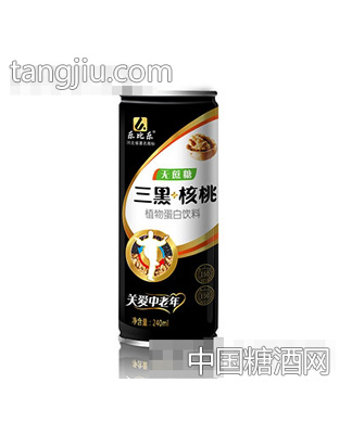 乐比乐无蔗糖三黑+核桃240ml