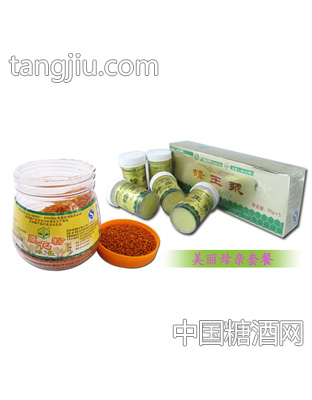 绿纯高活性有机蜂王浆+鲜茶花粉