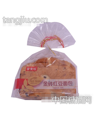 爱麦粒金砖红豆面包