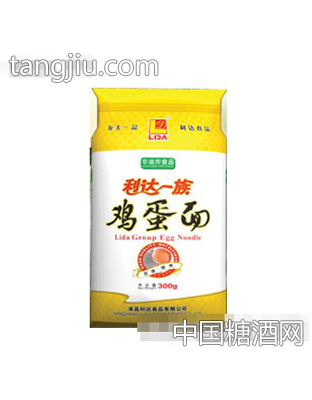 利达一族鸡蛋面300g