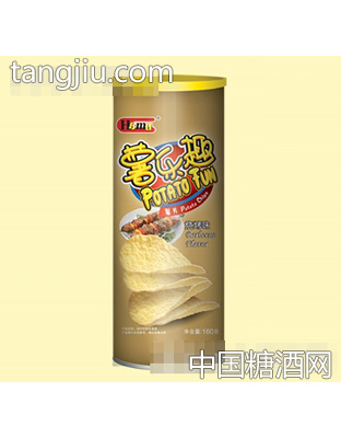 薯乐趣烧烤味薯片160g