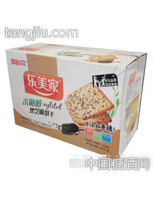 乐美家木糖醇黑芝麻饼干800g