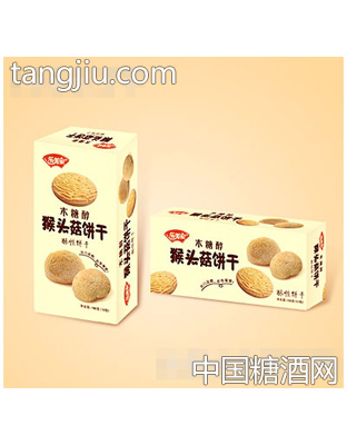 乐美家木糖醇猴头菇饼干168克（10包）