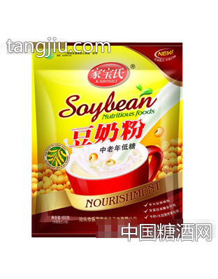 家宝氏800g袋装豆奶粉（中老年低糖）