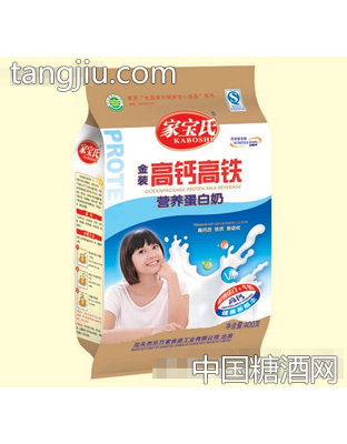 家宝氏400g立袋蛋白奶（高钙高铁）