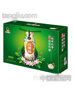 乐熹潮饮炖黄桃桃汁饮料328mlx15瓶箱装