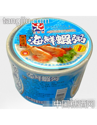 碗装海鲜虾粥