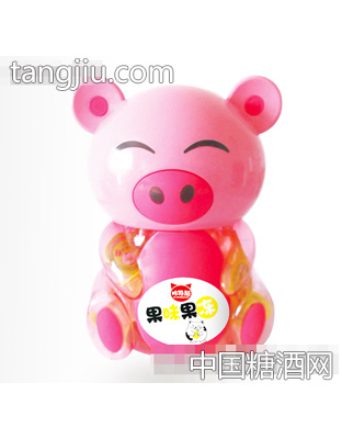 咔特猫卡通罐装果味果冻猪810g