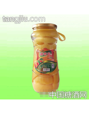 720克甜客来水蜜桃罐头