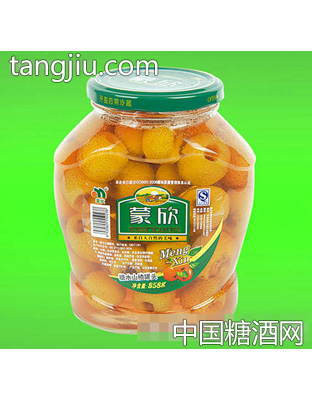 蒙欣858g糖水山楂罐头