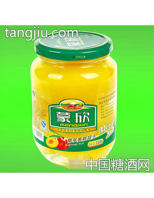 蒙欣510g糖水黄桃罐头