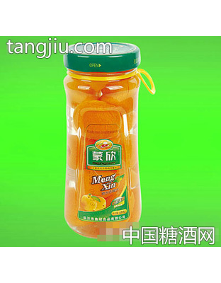 蒙欣458g糖水杏罐头