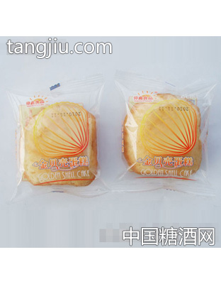 金贝壳蛋糕