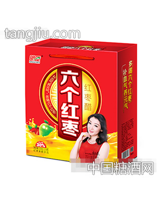 六个红枣红枣醋550mlX15瓶
