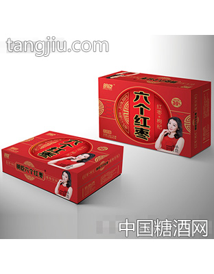 六个红枣复合果汁饮料红枣+枸杞245mlX20罐