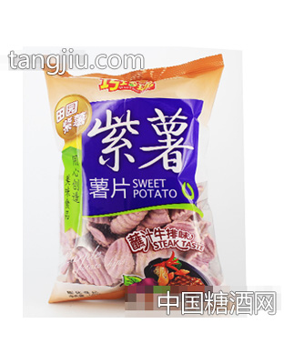 田园紫薯紫薯片蘸汁牛排味66g