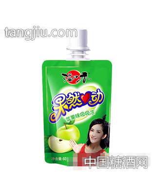果然心动可吸果冻苹果口味