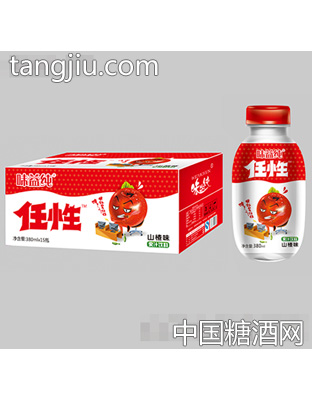 380mlx15瓶味益纯任性山楂味果汁饮料