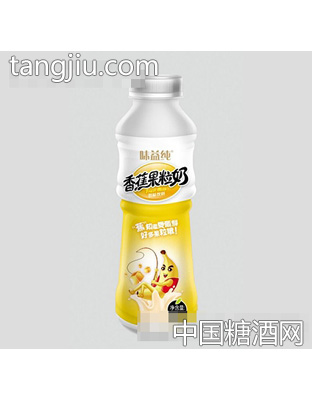 500ml味益纯香蕉果粒奶瓶