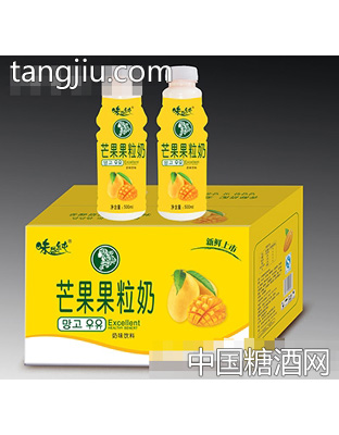 500mlx15瓶味益纯芒果果粒奶