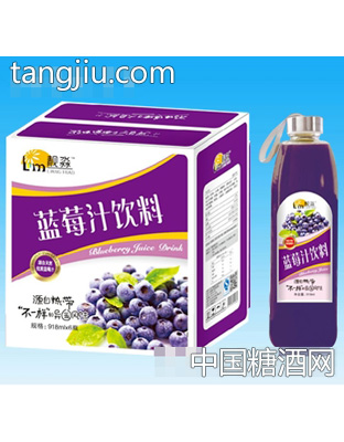 靓淼蓝莓汁饮料918mlx6瓶