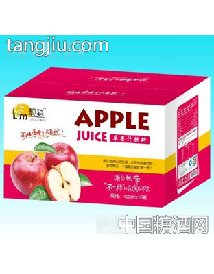 靓淼苹果汁420mlx15瓶